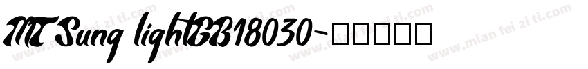 MT Sung lightGB18030字体转换